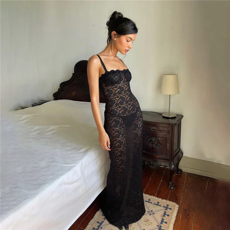 Debs Sleeveless Lace Dress