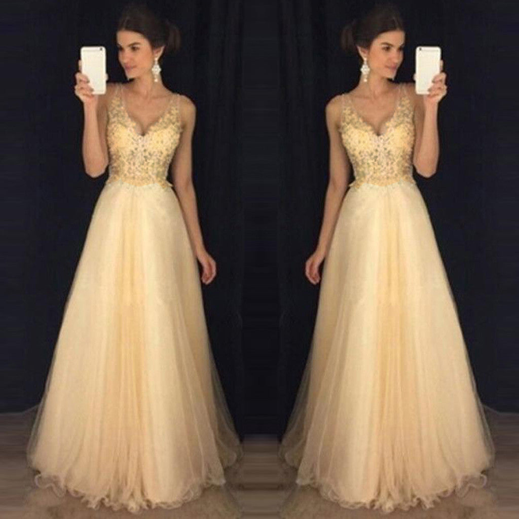 Debs Sleeveless V-Neck Dress