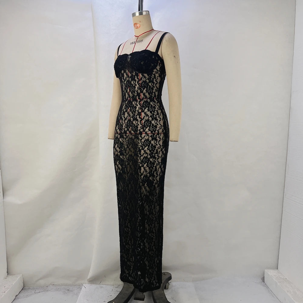 Debs Sleeveless Lace Dress