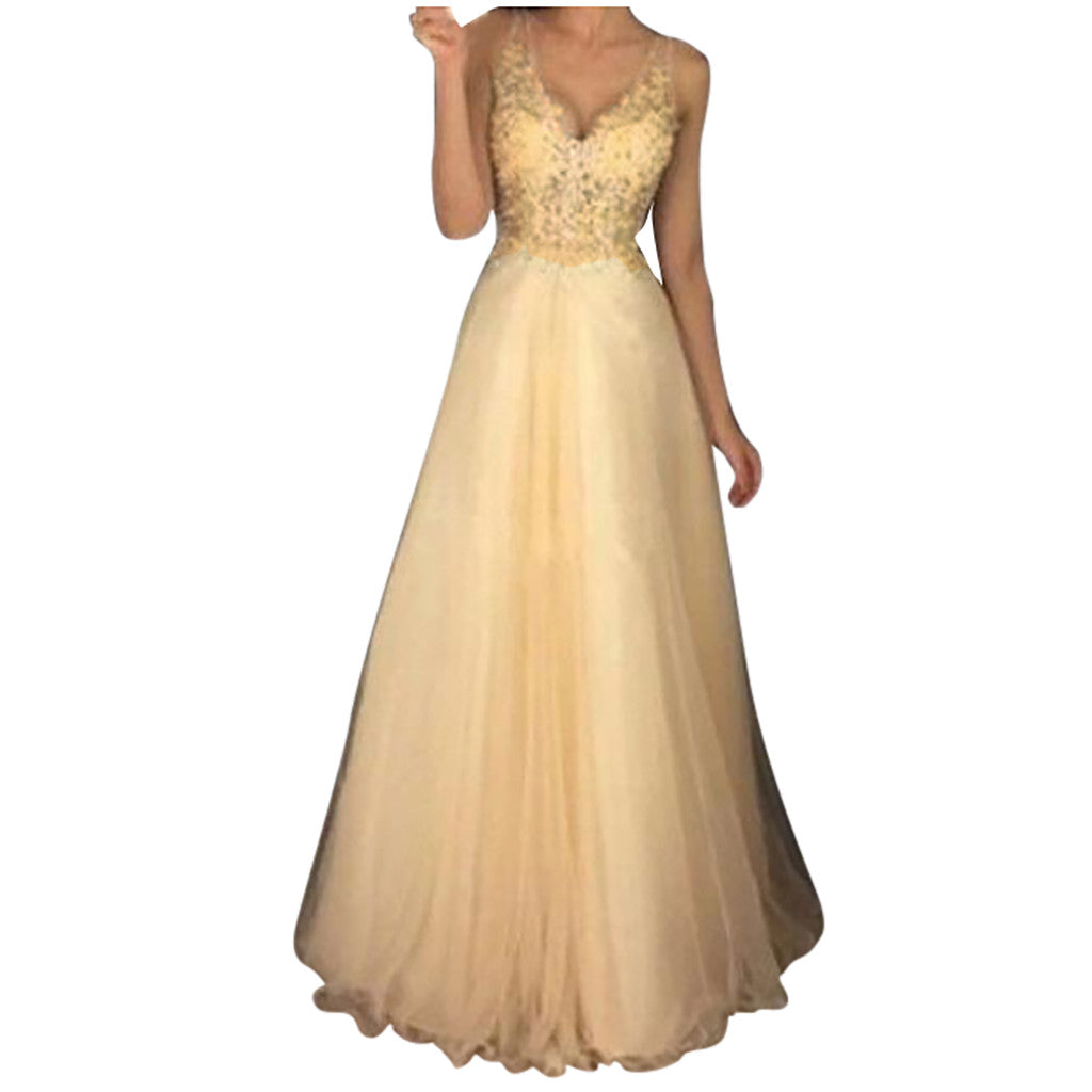 Debs Sleeveless V-Neck Dress