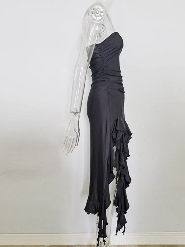 Debs Elegant Ruffles Maxi Dress