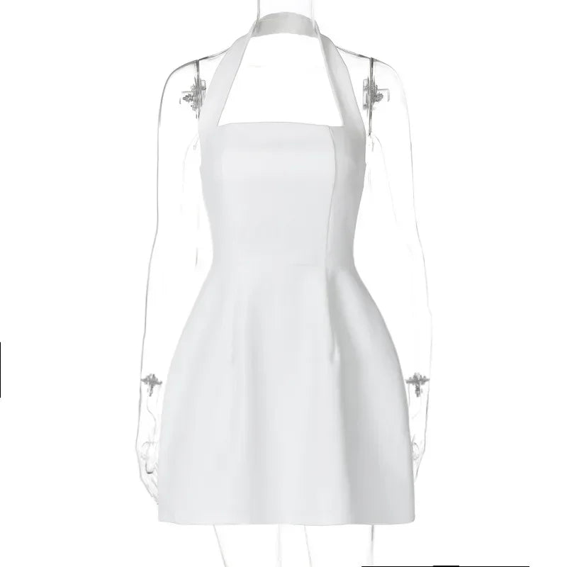 Debs Elegant Mini Halter Backless Dress