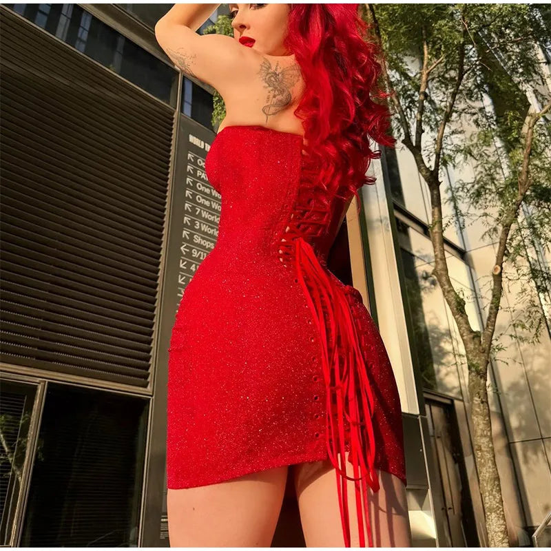Debs Sexy Slim Fit Mini Strapless Dress