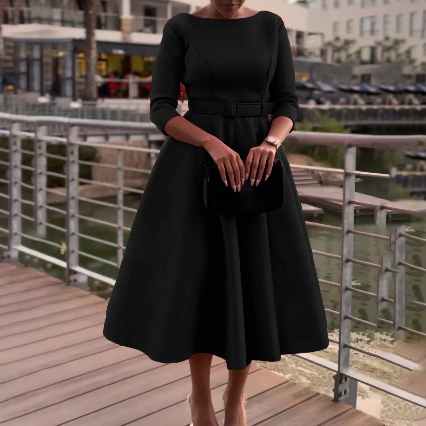 Women Vintage Retro Elegant Dress