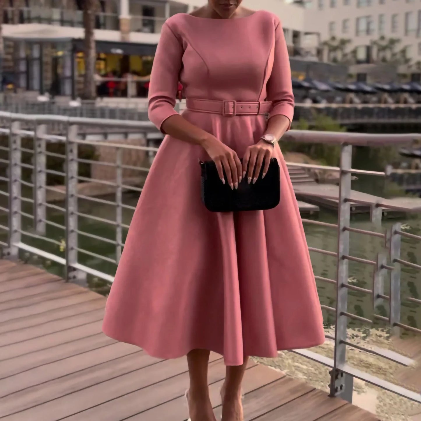 Women Vintage Retro Elegant Dress