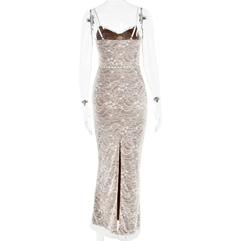 Debs Elegant Lace Maxi Dress