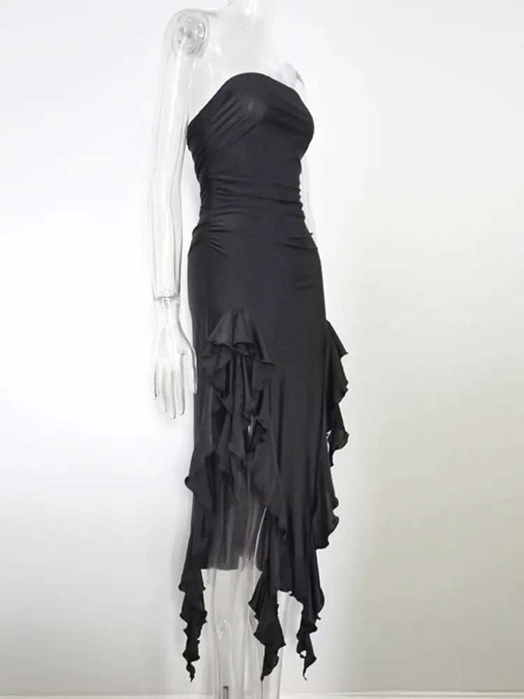 Debs Elegant Ruffles Maxi Dress
