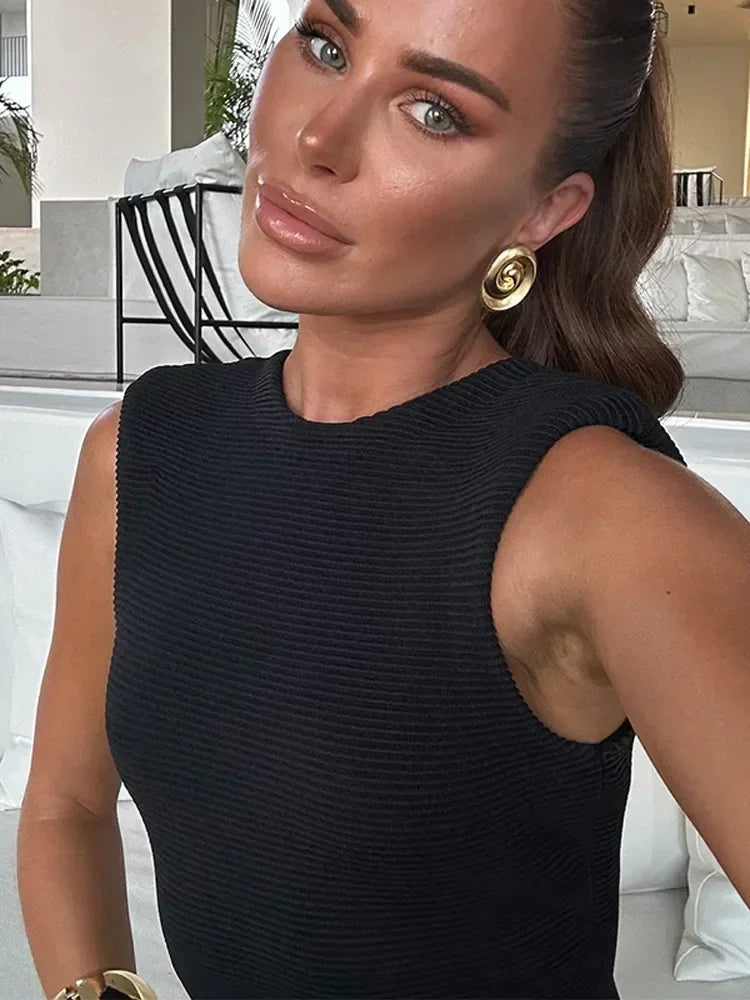 Debs Tassels Knit Midi Dress