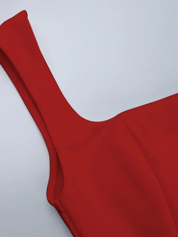Debs Unique Square Neck Mini Dresses