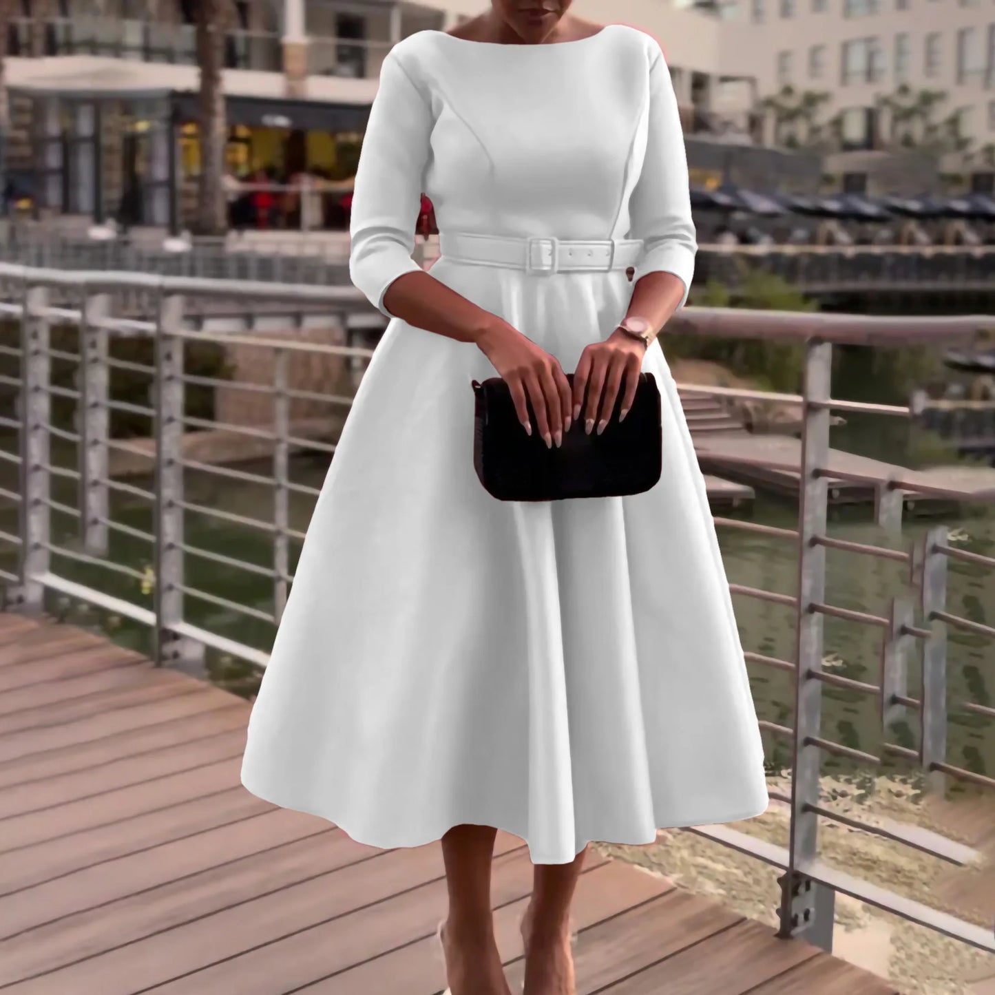 Women Vintage Retro Elegant Dress