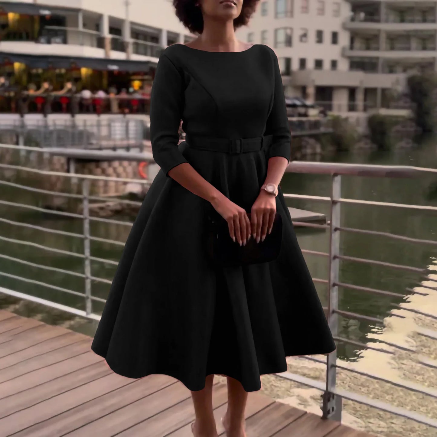 Women Vintage Retro Elegant Dress