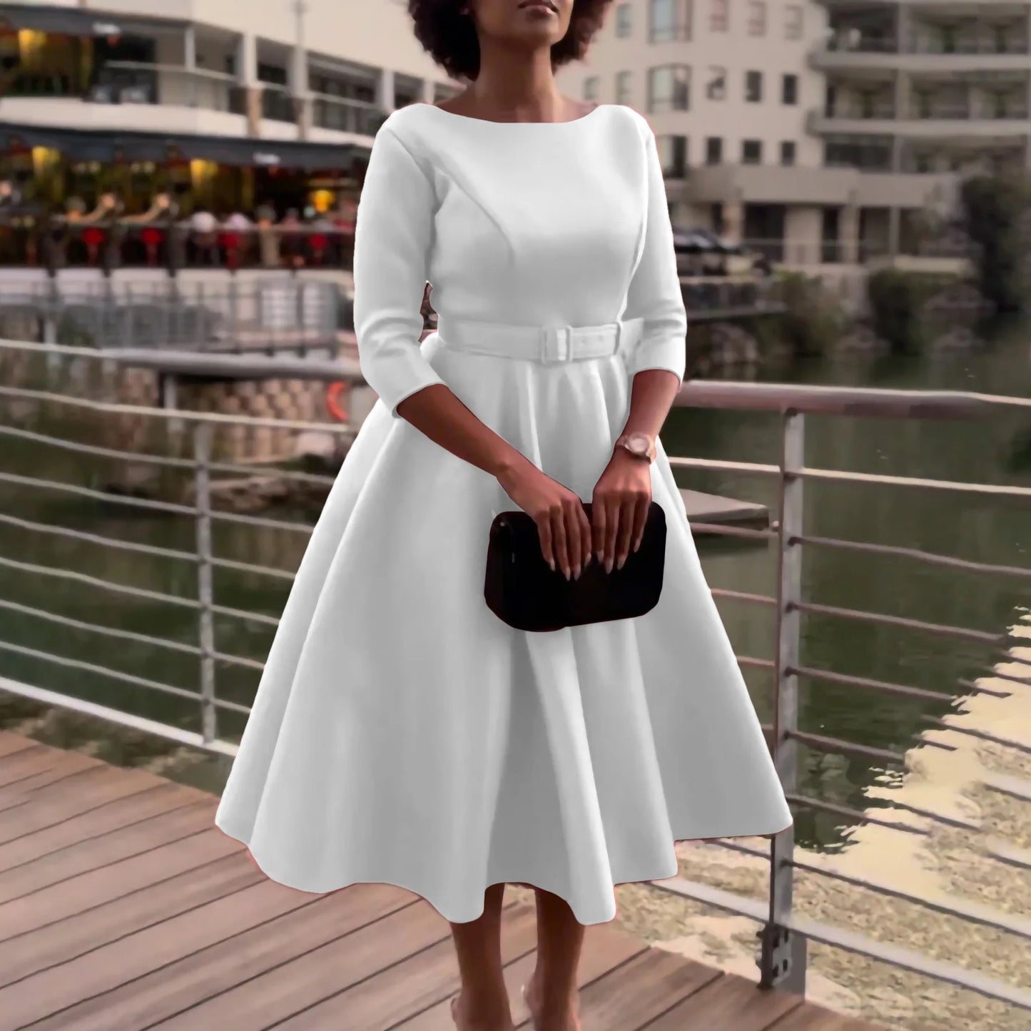 Women Vintage Retro Elegant Dress