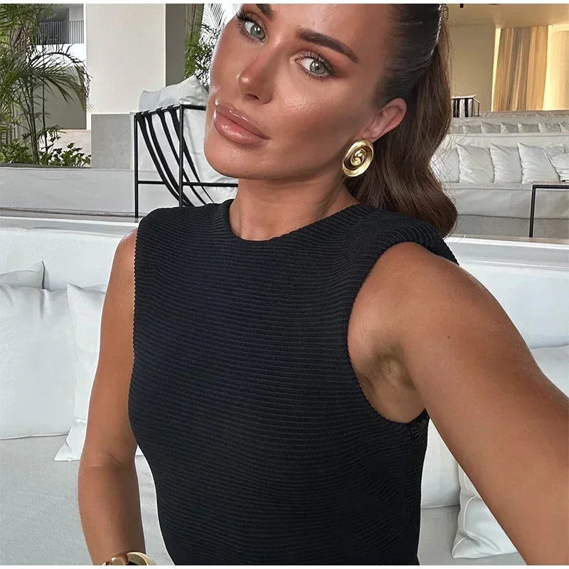 Debs Tassels Knit Midi Dress