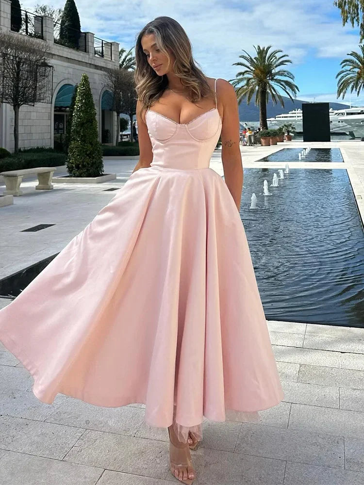 Debs Double Layer Mesh Vintage Midi Dress