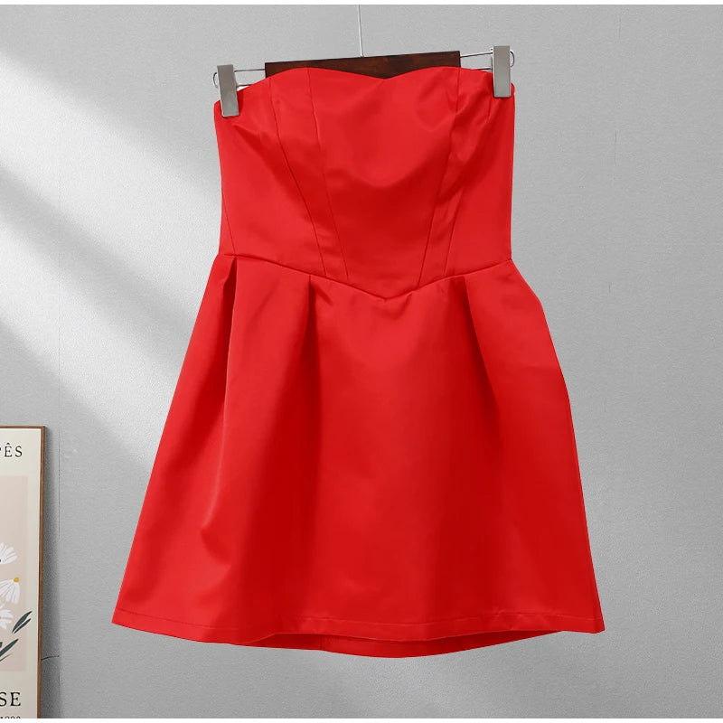 Debs Sexy Slim Fit Mini Strapless Dress