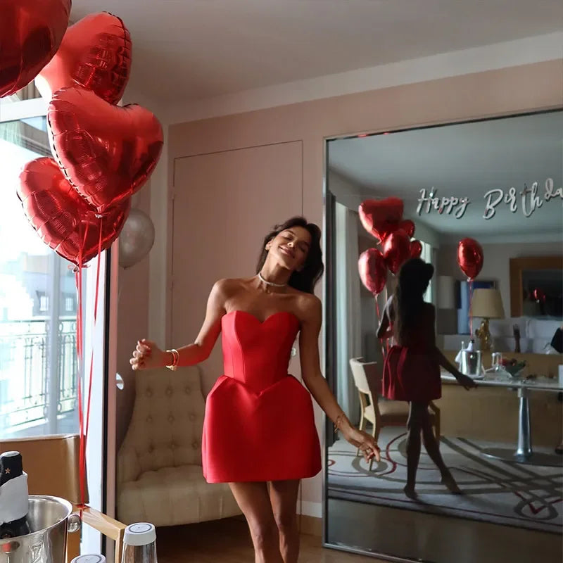 Debs Sexy Slim Fit Mini Strapless Dress