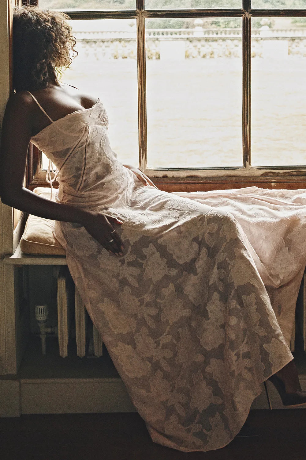Debs Elegant Floral Print Spaghetti Strap Maxi Dress